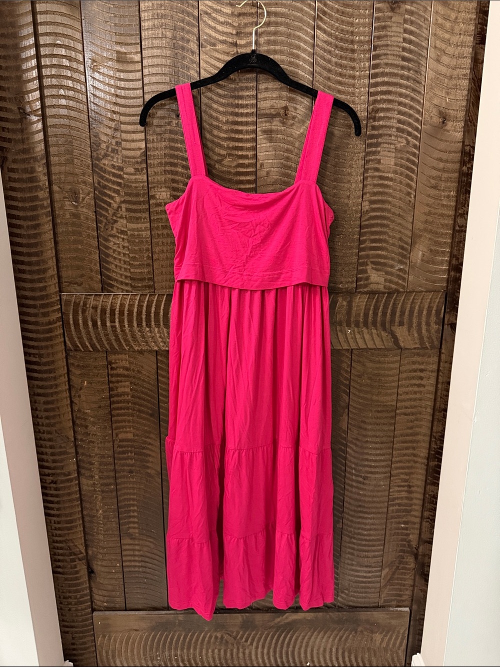 Seraphine Maternity/Nursing Hot Pink Sleeveless Maxi Dress
